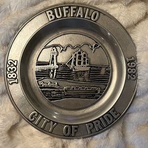 Vintage 1982 Buffalo NY Pride York Metalworks Plate Decor